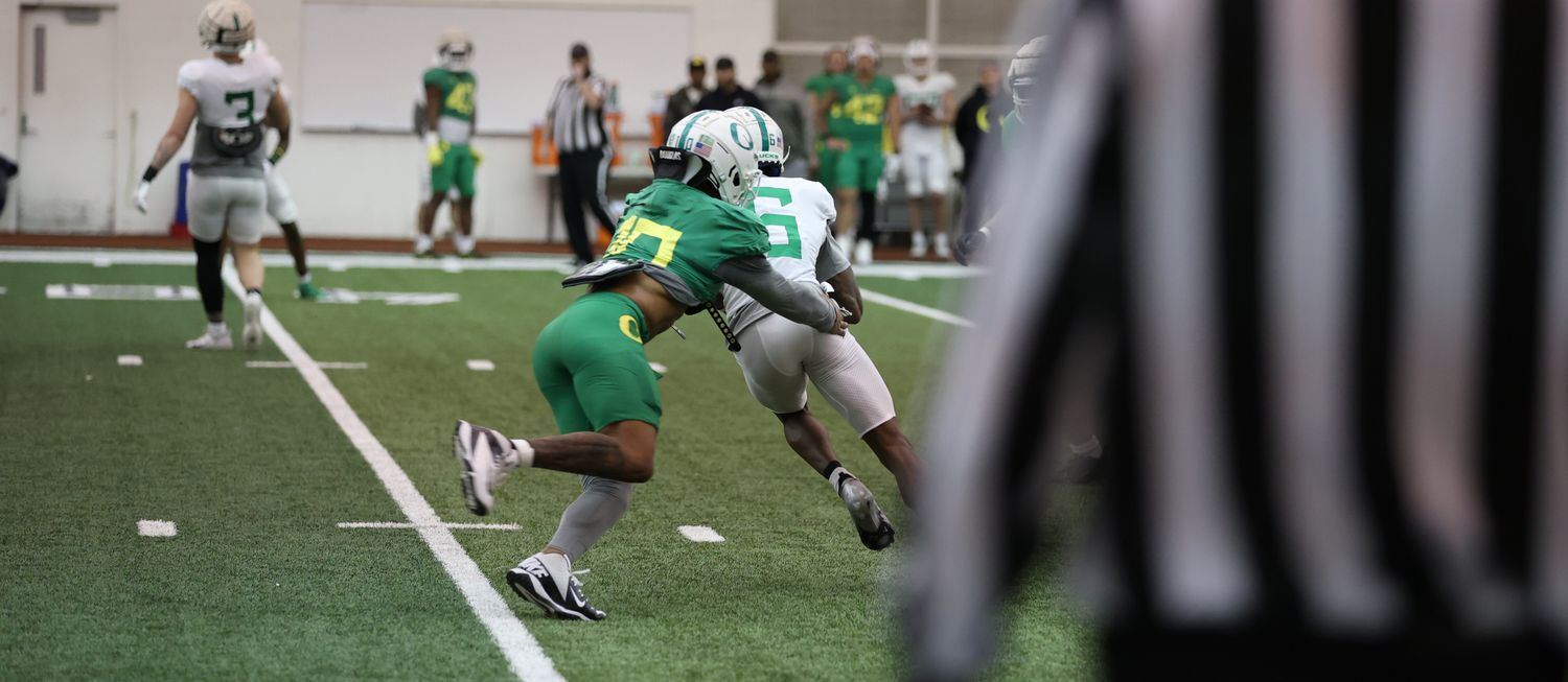Justin Flowe Oregon Spring 12